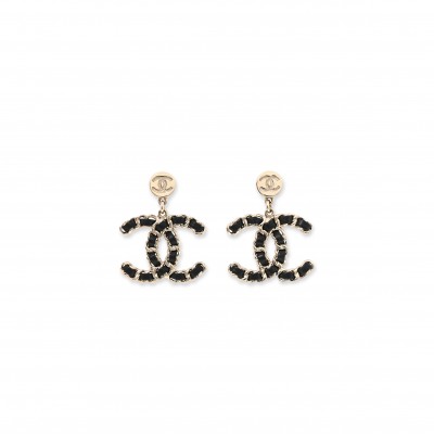 CHANEL CHAIN CC DROP EARRINGS ABE861